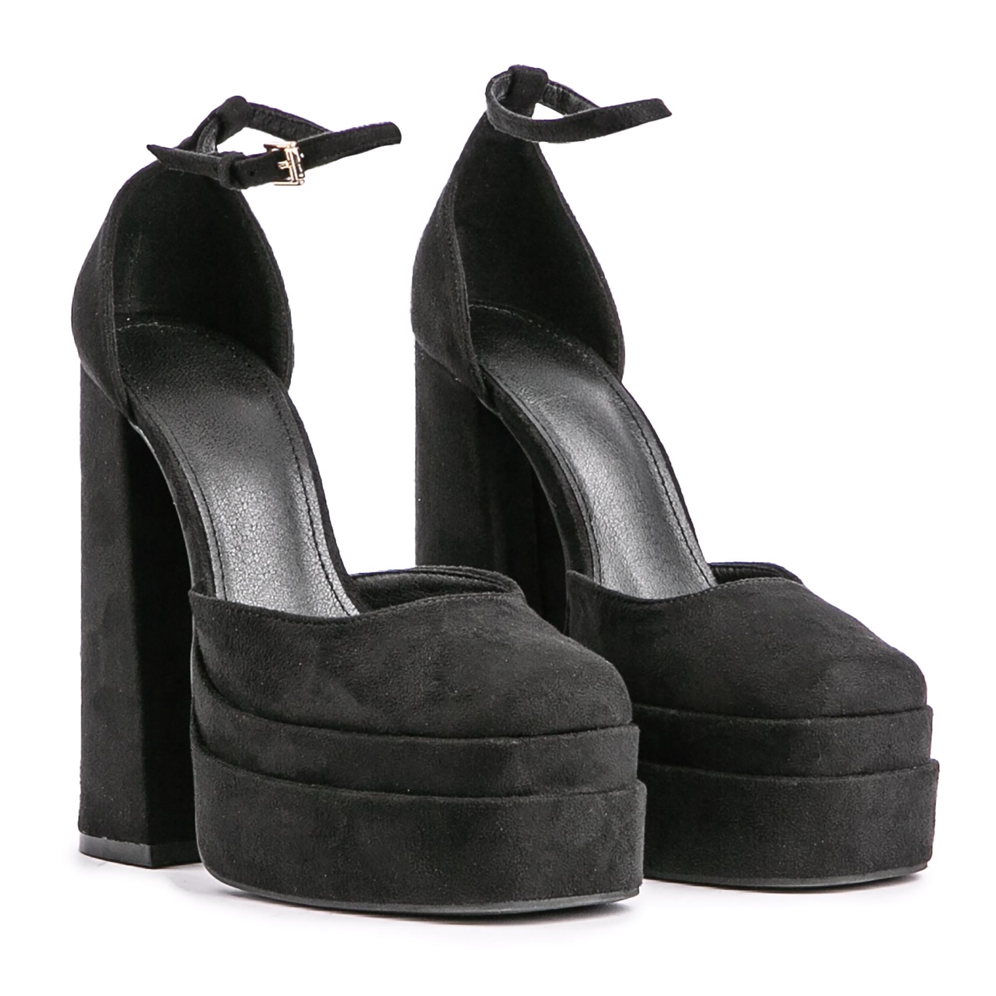超激得通販 Truffle Collection double platform high ankle boots in black レディース：サンガ  indesignrecruitment.co.uk
